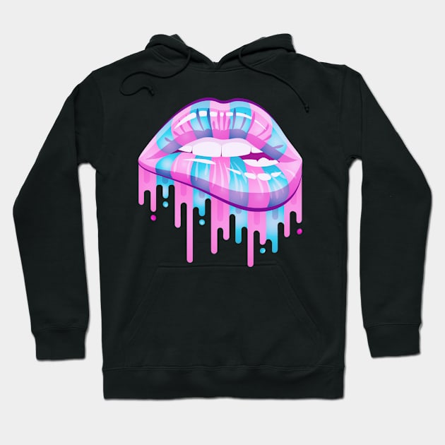 Cotton candy kiss Hoodie by Birdbox